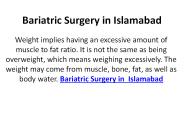 Bariatric Surgery in Islamabad (2)