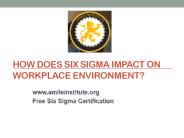 Six sigma certification online