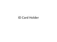 Sturdy and Long-lasting ID Cardholder