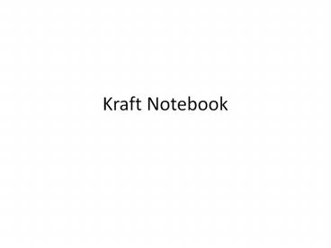 Environment Friendly Kraft Notebooks
