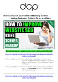 How to improve your website SEO using Schema Markup - Beginners Guide PowerPoint PPT Presentation