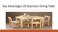 Key Advantages of Extension Dining Table