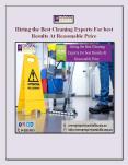 Hiring the Best Cleaning Experts For best Results At Reasonable Price PowerPoint PPT Presentation