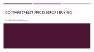 Compare Tablets Prices Online