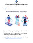 Augmented Reality is the Future get your AR app PowerPoint PPT Presentation