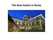 The Best Hotels in Rome
