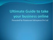 Ultimate Guide to take your business online