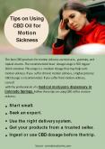 Tips on Using CBD Oil for Motion Sickness PowerPoint PPT Presentation