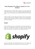 4 Best Shopping Cart Software Systems For Your Business PowerPoint PPT Presentation