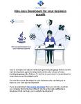 Hire Java Developers for your business growth PowerPoint PPT Presentation
