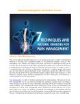 What Is Pain Management - 7 Techniques And Natural Remedies PowerPoint PPT Presentation