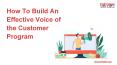 How to Build an Effective Voice of the Customer Program (1) PowerPoint PPT Presentation