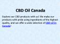 CBD Oil Canada PowerPoint PPT Presentation