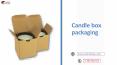 Logo printed cheap candle packaging box in Texas, USA