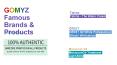 GOMYZ Famous Brands & Products PowerPoint PPT Presentation