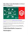 Why B2Bs Create Marketplaces to Boost Sales in Magento? PowerPoint PPT Presentation