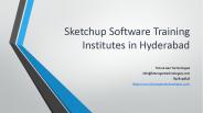 Sketchup Software Training Institutes in Hyderabad