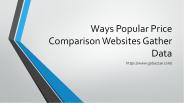 Popular Price Comparison Websites