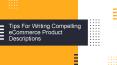 Tips For Writing Compelling eCommerce Product Descriptions PowerPoint PPT Presentation