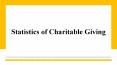 Statistics of Charity Giving | Money Giving PowerPoint PPT Presentation