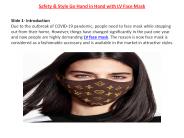 Safety & Style Go Hand in Hand with LV Face Mask