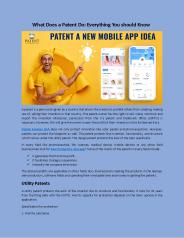 What Does a Patent Do: Everything You should Know