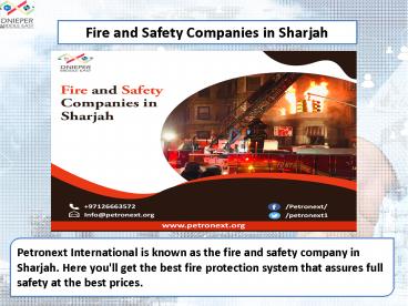 Fire and Safety Companies in Sharjah