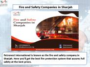 Fire and Safety Companies in Sharjah