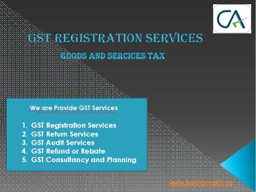 GST Registration Services in Mumbai