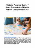 Website Planning Guide: 7 Steps To Create An Effective Website Design Plan In 2021 PowerPoint PPT Presentation