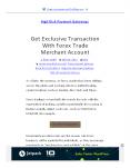 Get Exclusive Transaction With Forex Trade Merchant Account PowerPoint PPT Presentation