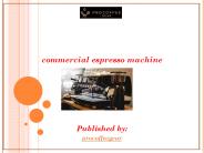 commercial espresso machine