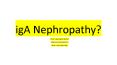 iga nephropathy PowerPoint PPT Presentation