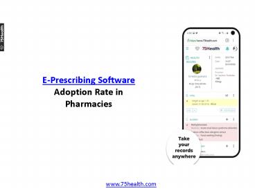E-Prescribing Software Adoption Rate in Pharmacies