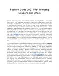 Fashion Guide 2021 With Tempting Coupons and Offers