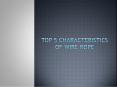Top 5 Characteristics of Wire Rope PowerPoint PPT Presentation