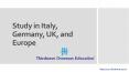 Study in Italy, Germany, UK, Europe - Thirdwave Overseas Education PowerPoint PPT Presentation