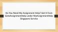 MyAssignmentHelp Singapore Service PowerPoint PPT Presentation