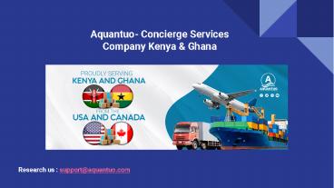 Aquantuo-International Shipping Company