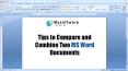 Tips to Compare and Combine Two MS Word Documents PowerPoint PPT Presentation