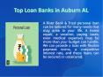Best Loan Banks in Auburn AL PowerPoint PPT Presentation