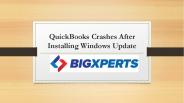 QuickBooks Crashes After Installing Windows Update