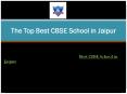 The Top Best CBSE School in Jaipur PowerPoint PPT Presentation