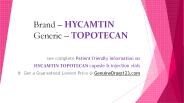 Purchase TOPOTECAN Medication online