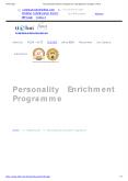 Personality Enrichment Programme | Management Colleges in Pune PowerPoint PPT Presentation