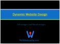 Dynamic Website Design - Advantages And Disadvantages PowerPoint PPT Presentation
