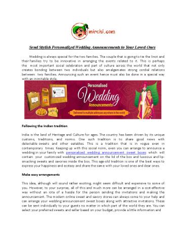 Send Stylish Personalized Wedding Announcements to Your Loved Ones