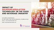 Microencapsulation technology in food and beverage industry