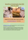 Benefits of Handmade Goat Milk Soap for Skin PowerPoint PPT Presentation