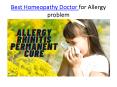 Best Homeopathy doctor for allergy problem PowerPoint PPT Presentation